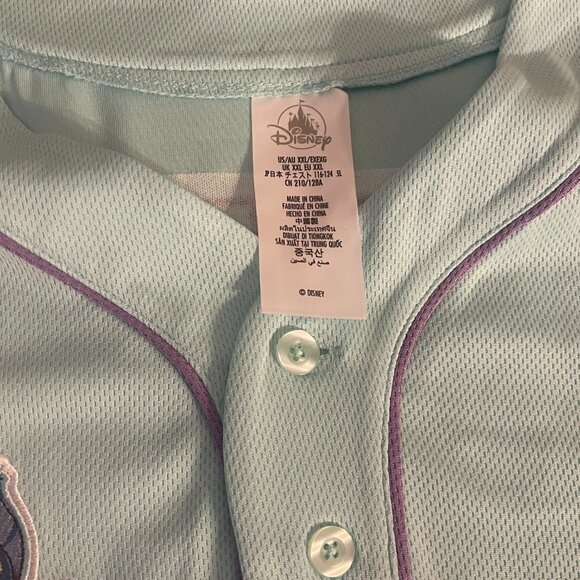 Walt Disney World Ariel 89 Baseball Jersey XXL • NEW WITH TAGS - Picture 3 of 8